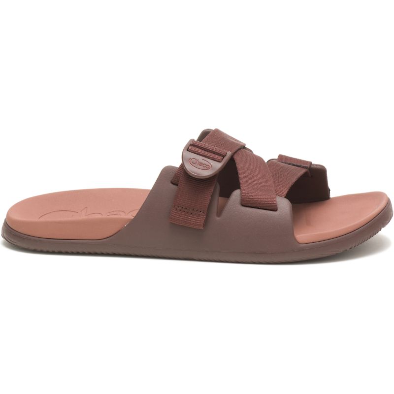 Chaco Chillos Men's Slides Chocolate | UNM22TK7