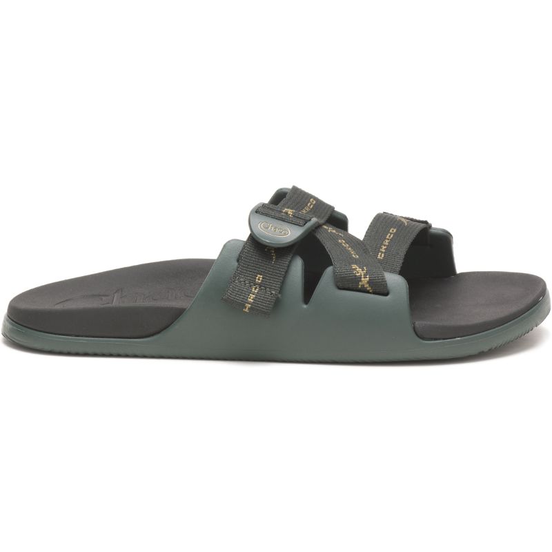 Chaco Chillos Men's Slides Green | BZV13DR4