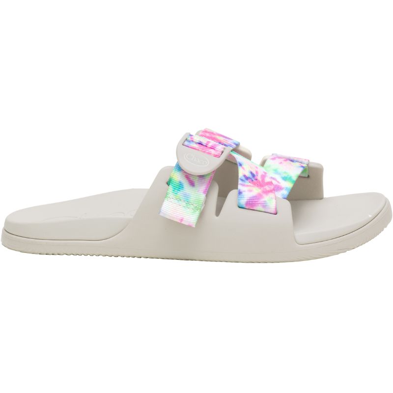 Chaco Chillos Women's Slides Pink White | QAA92VN0