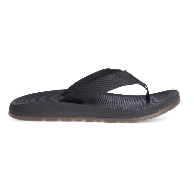 Chaco Lowdown Men's Flips Black | FRQ75ZE4