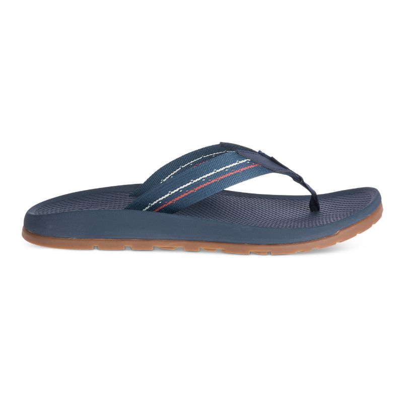 Chaco Lowdown Men's Flips Blue | YXG29TJ5