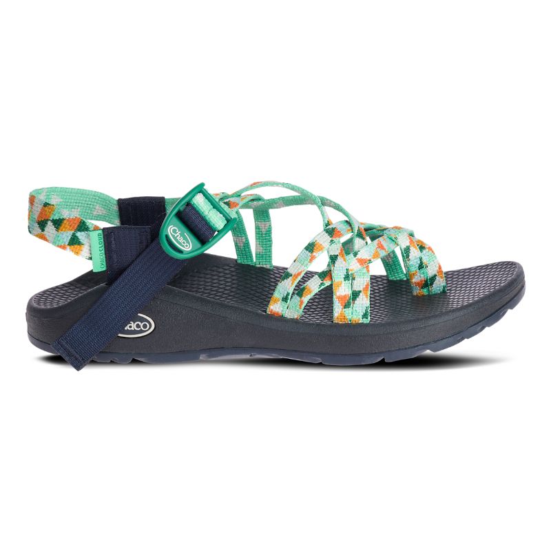 Chaco Z/Cloud X2 Women's Sandals Green | VBK62CF0