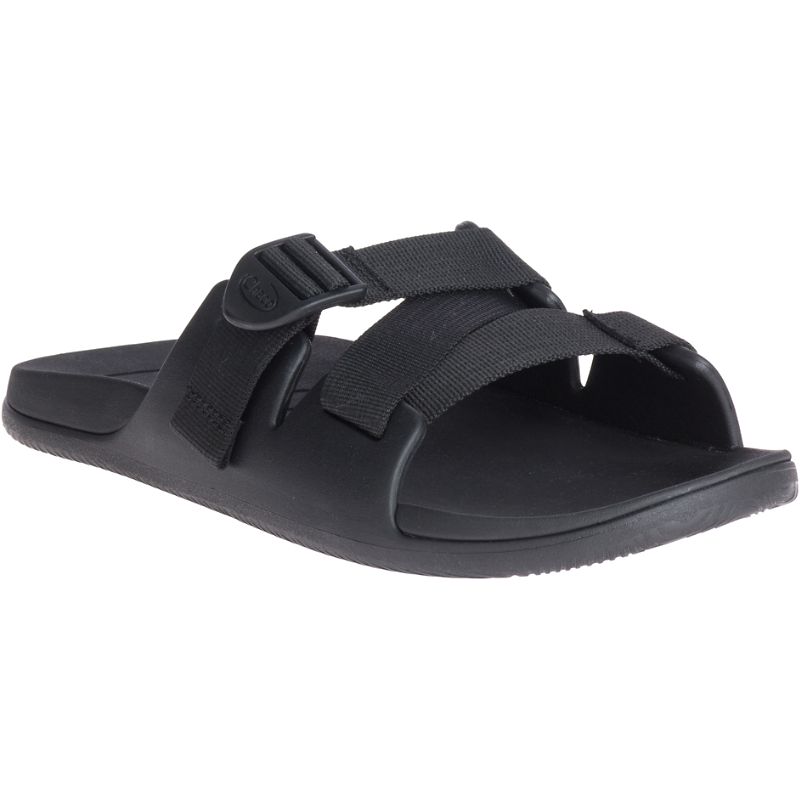 Chaco Chillos Men's Slides Black | ONV10ZN6