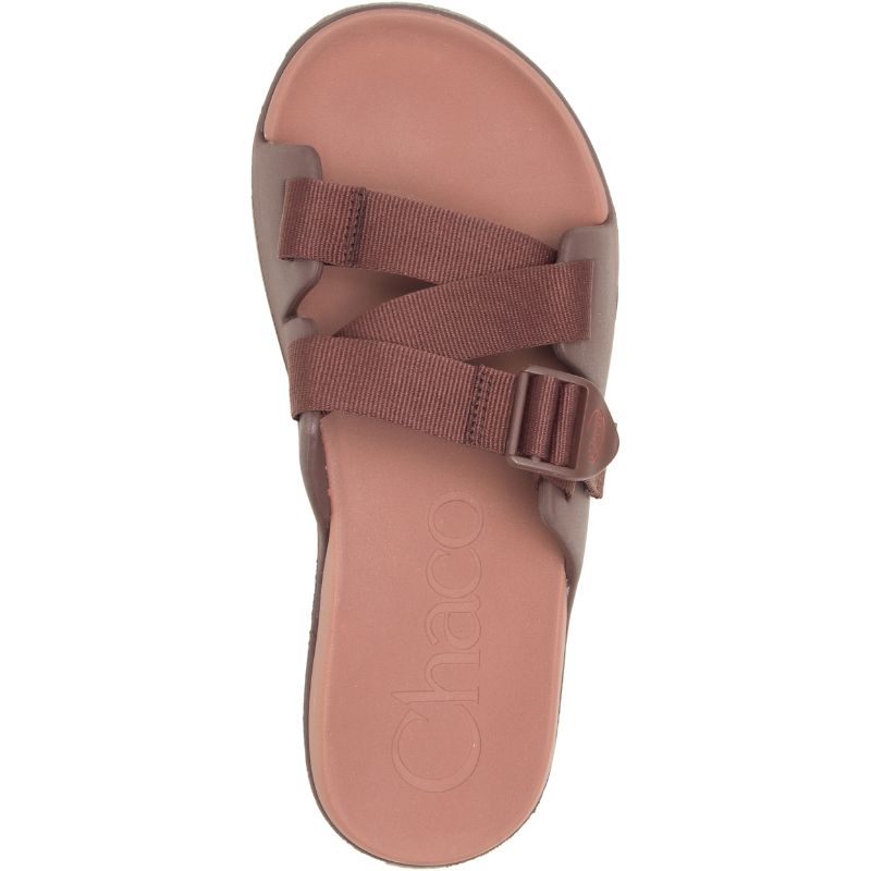 Chaco Chillos Men's Slides Chocolate | UNM22TK7