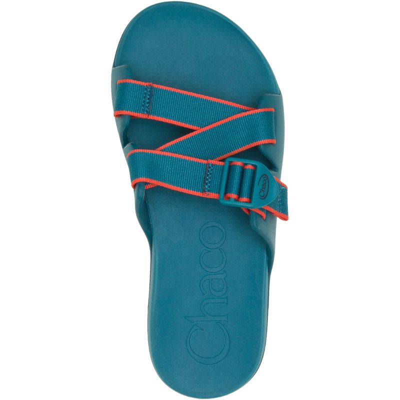 Chaco Chillos Men's Slides Deep Blue | OQI33XN0