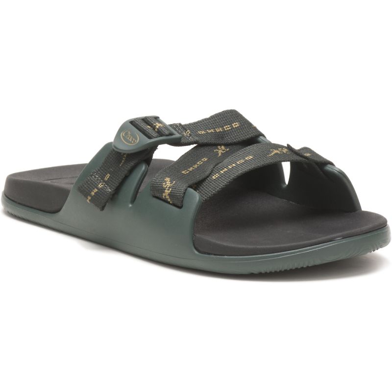 Chaco Chillos Men's Slides Green | BZV13DR4