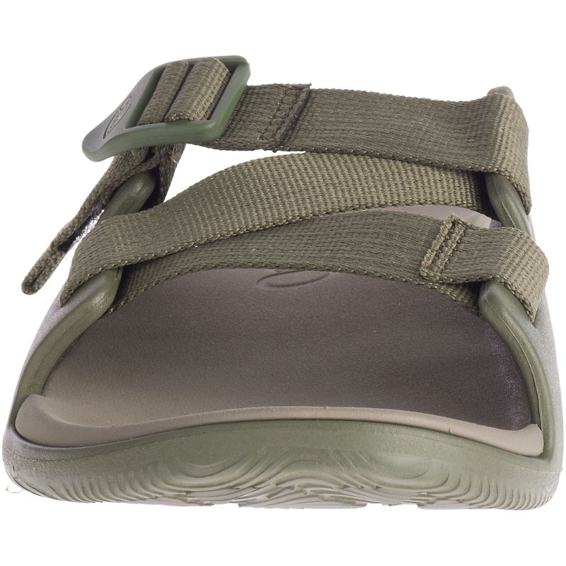 Chaco Chillos Men's Slides Khaki | YLP78JC3