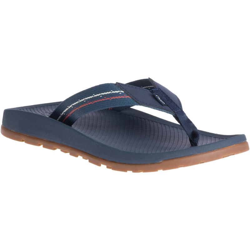 Chaco Lowdown Men's Flips Blue | YXG29TJ5