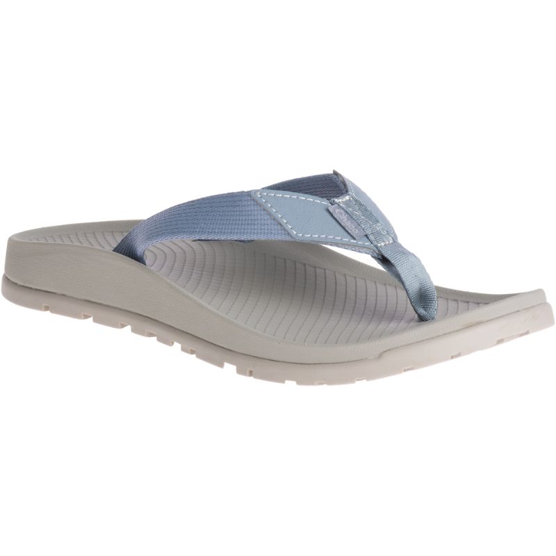 Chaco Lowdown Women's Flips Grey Blue | WQO61HA7